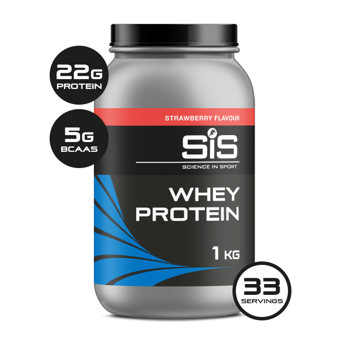 SIS Whey Protein Powder - Jordbær - 1kg